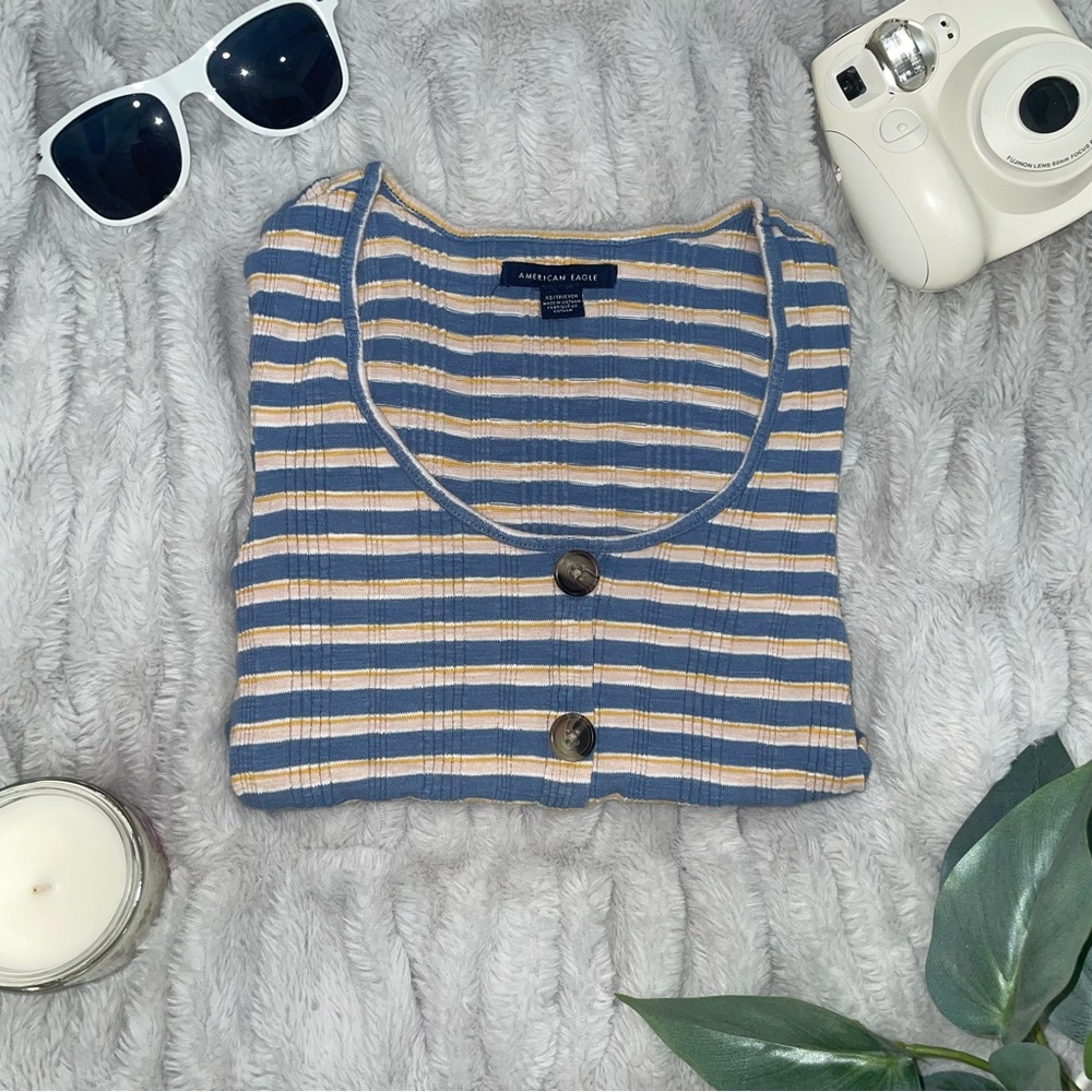 Stripped Crop Tee
